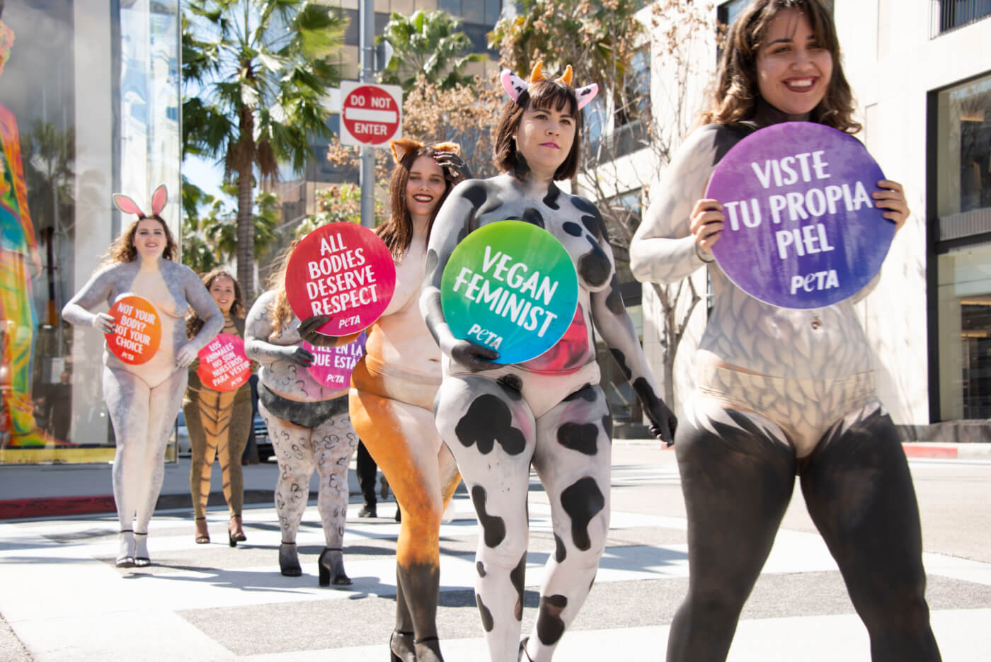 PETA Body Positive International Women's Day Demo