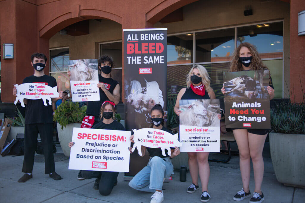 PETA SOS Demonstration Against Speciesism