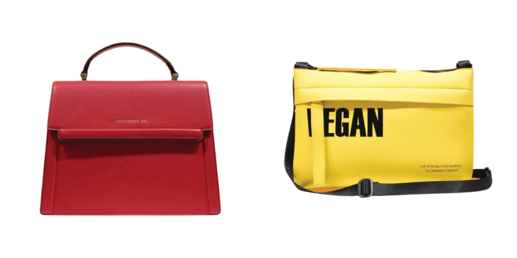 Vegan Downtown Satchel and Park Ave Vegan Cross Body by Expressions NYC
