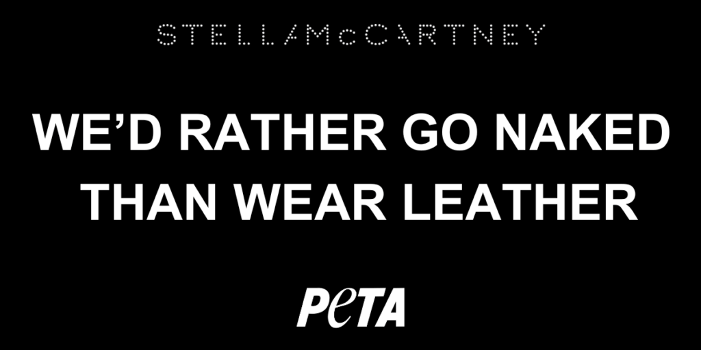 STELLA MCCARTNEY AND PETA LOGO