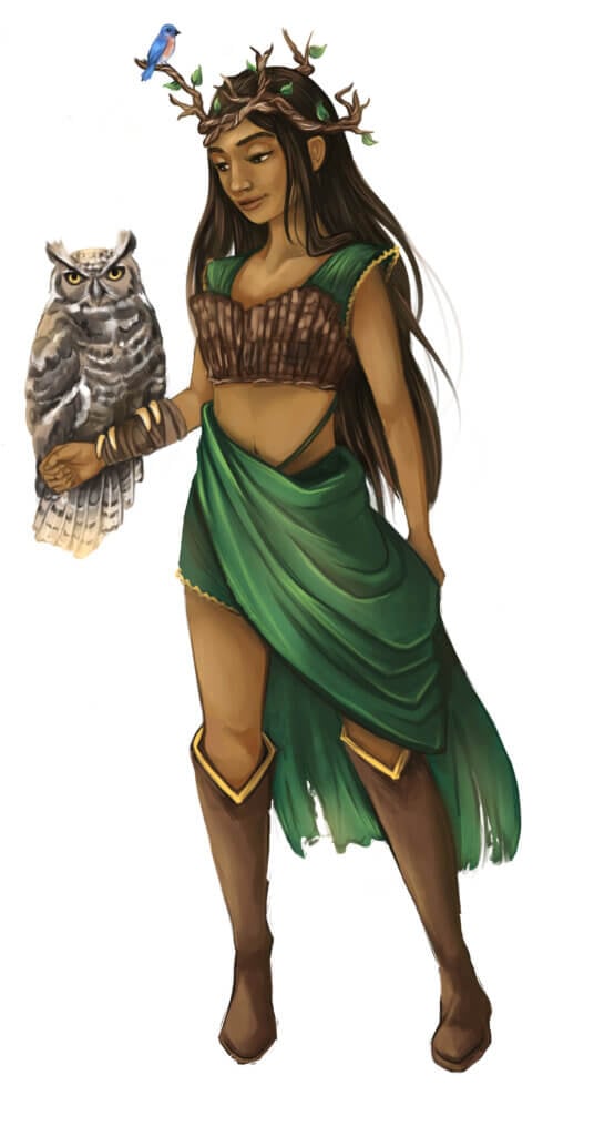 Druid Character from PETA's Dungeons and Dragons Subclasses