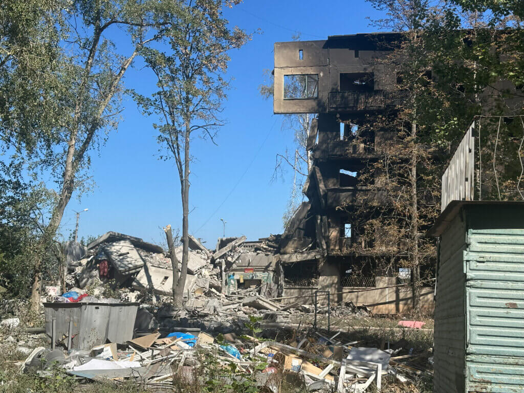 Destroyed building